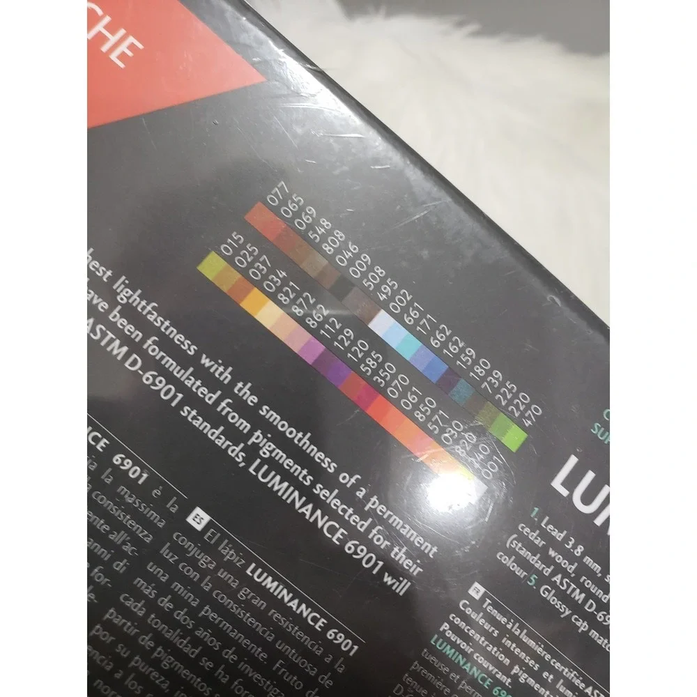 Caran d'Ache Luminance 6901 40 colored pencils NEW SEALED HIGHEST LIGHTFASTNESS